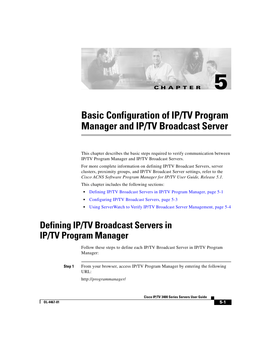 C h a p t e r | Cisco IP/TV 3400 Series User Manual | Page 101 / 126