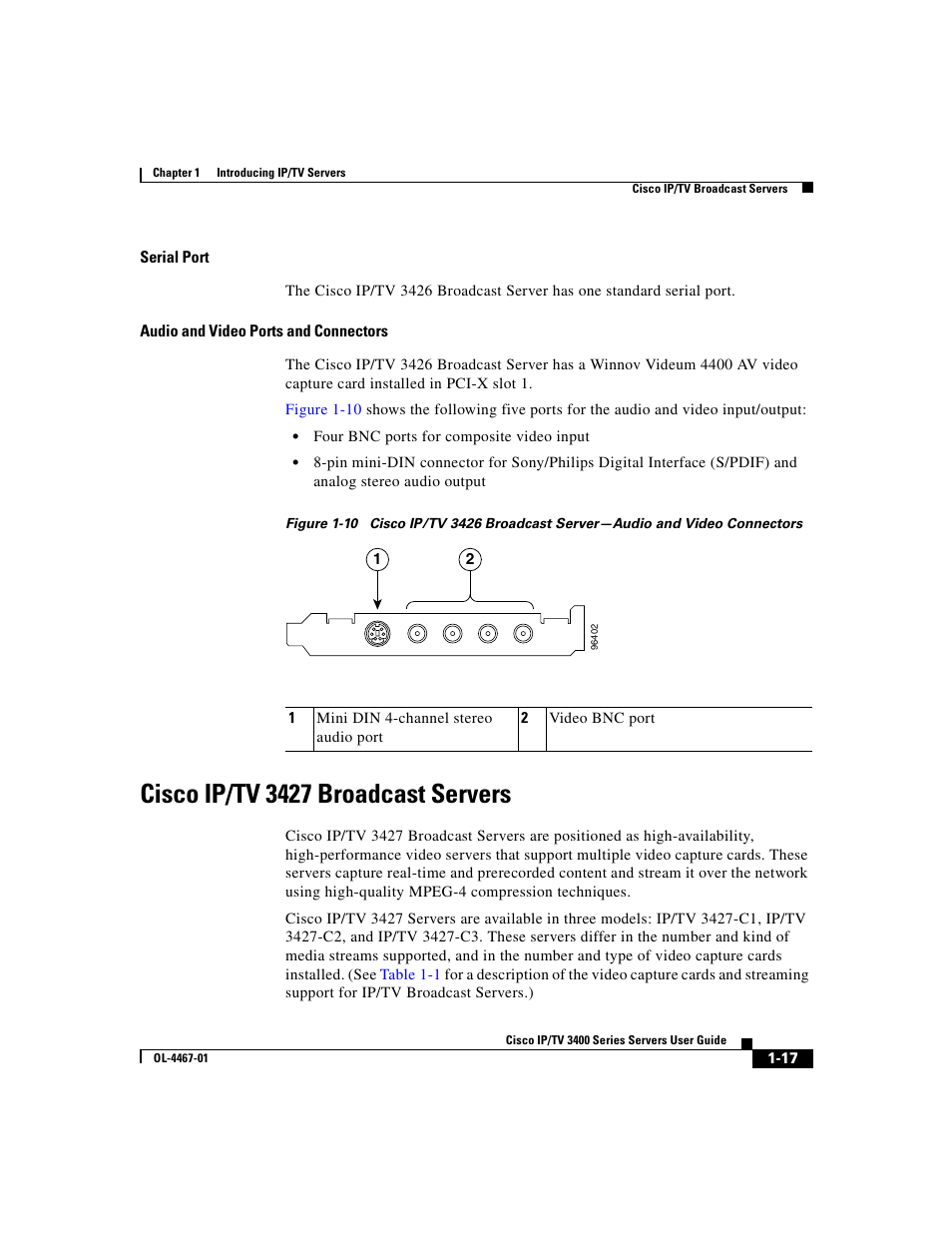 Cisco ip/tv 3427 broadcast servers | Cisco IP/TV 3400 Series User Manual | Page 43 / 126