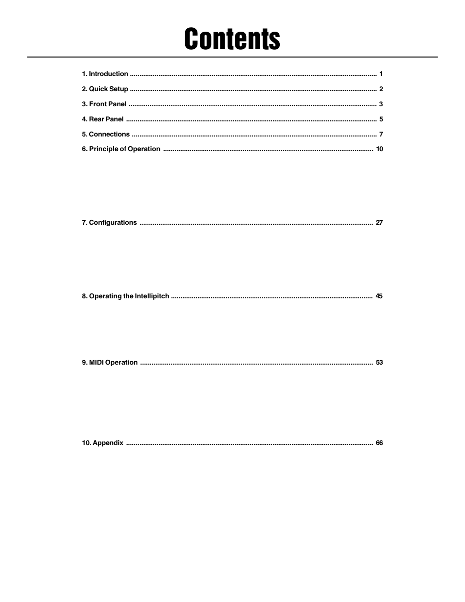 Rocktron Intellipitch User Manual | Page 3 / 70