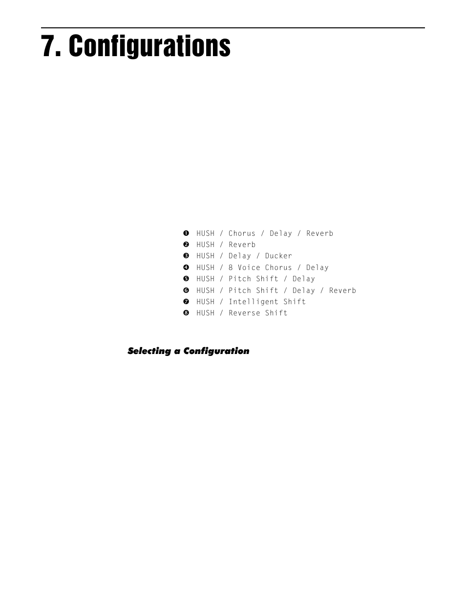 Configurations | Rocktron Intellipitch User Manual | Page 30 / 70