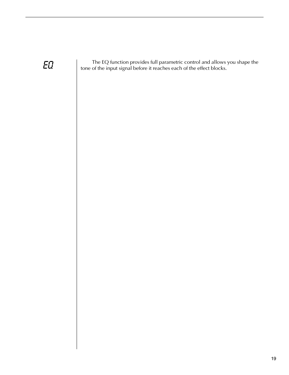 Eq function, Function | Rocktron Replifex User Manual | Page 22 / 76
