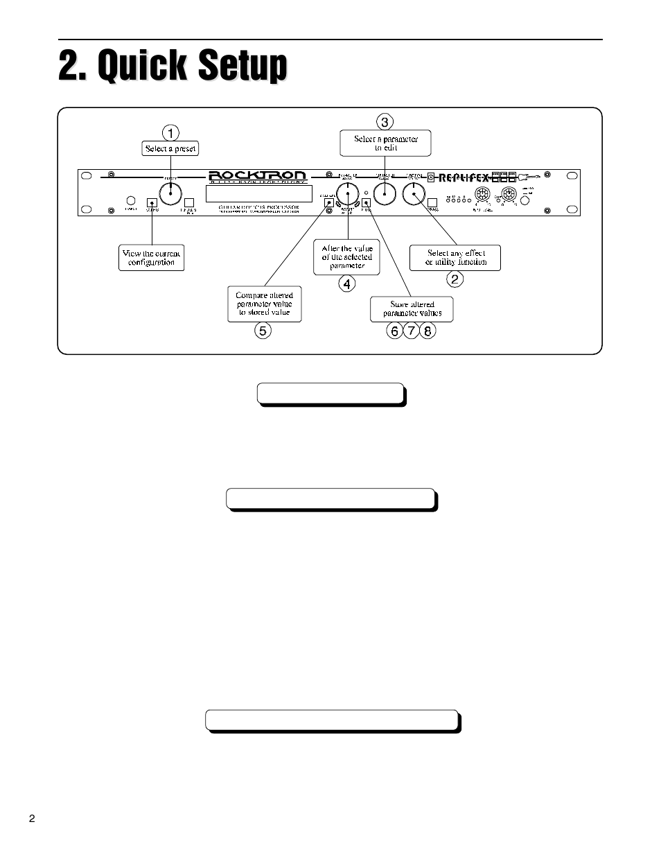 Quick setup | Rocktron Replifex User Manual | Page 5 / 76