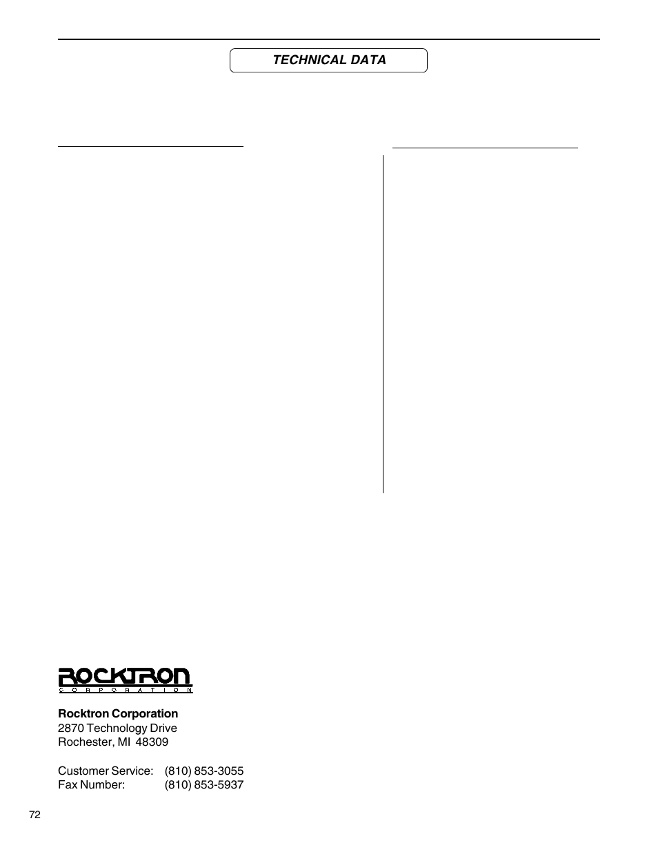 Technical data | Rocktron Replifex User Manual | Page 75 / 76