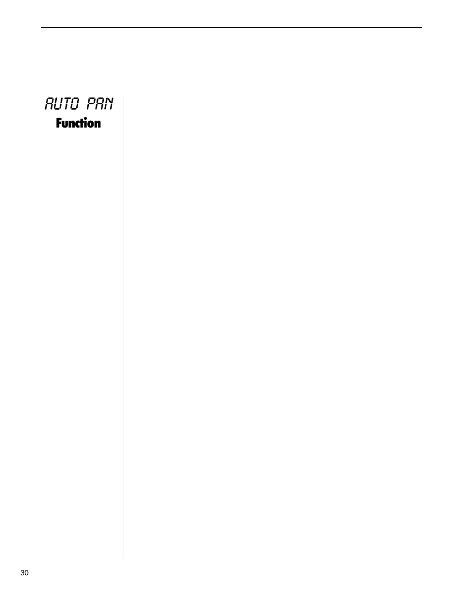 Auto pan function, Auto pan, Function | Rocktron MultiValve User Manual | Page 33 / 76