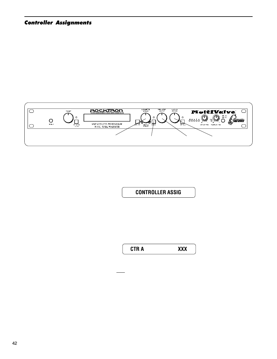 Controller assignments | Rocktron MultiValve User Manual | Page 45 / 76