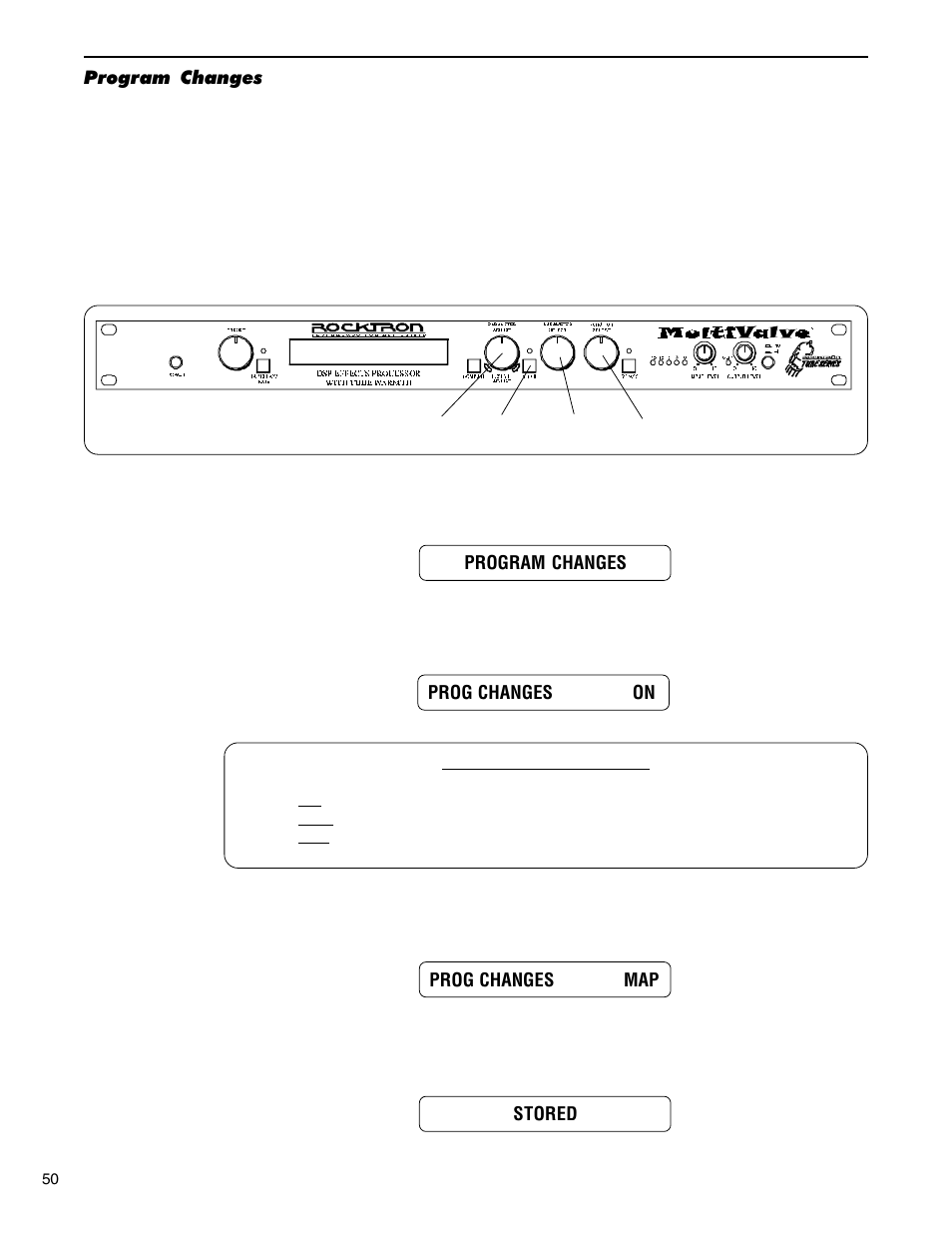 Program changes | Rocktron MultiValve User Manual | Page 53 / 76