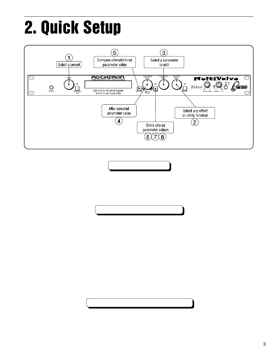 Quick setup | Rocktron MultiValve User Manual | Page 6 / 76