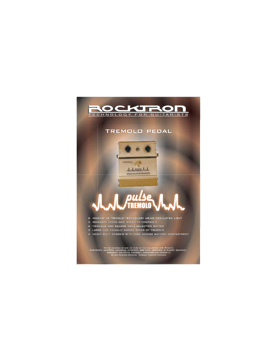 Rocktron Pulse Tremolo User Manual | 13 pages