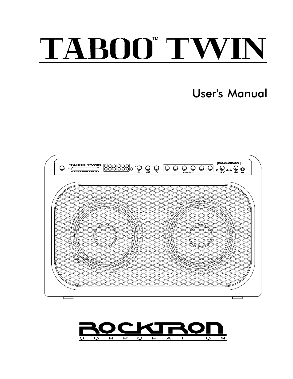 Rocktron Taboo Twin User Manual | 75 pages