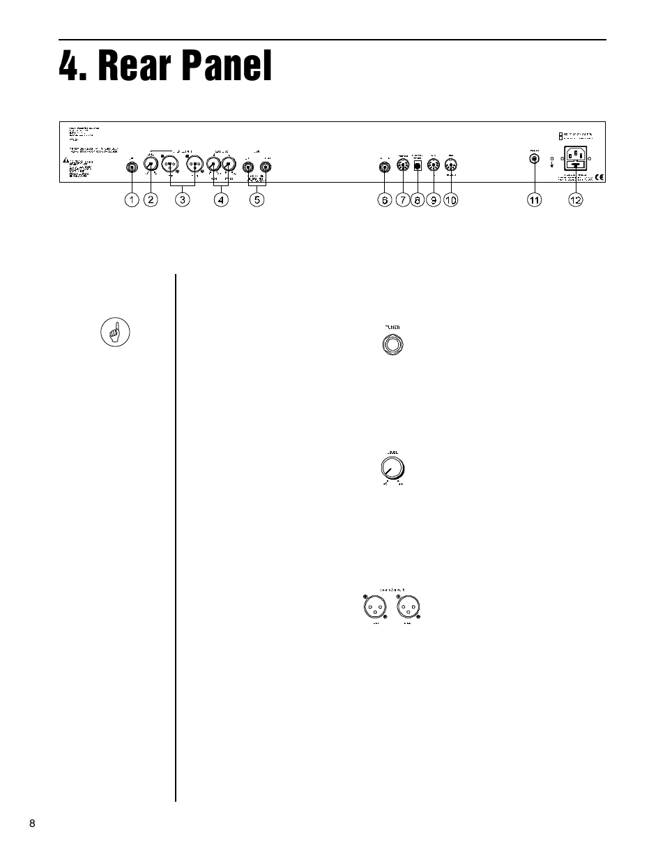 Rear panel | Rocktron Taboo Twin User Manual | Page 11 / 75