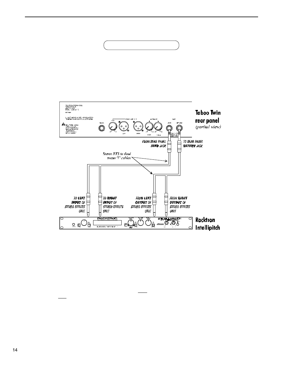 Using the effects loop | Rocktron Taboo Twin User Manual | Page 17 / 75