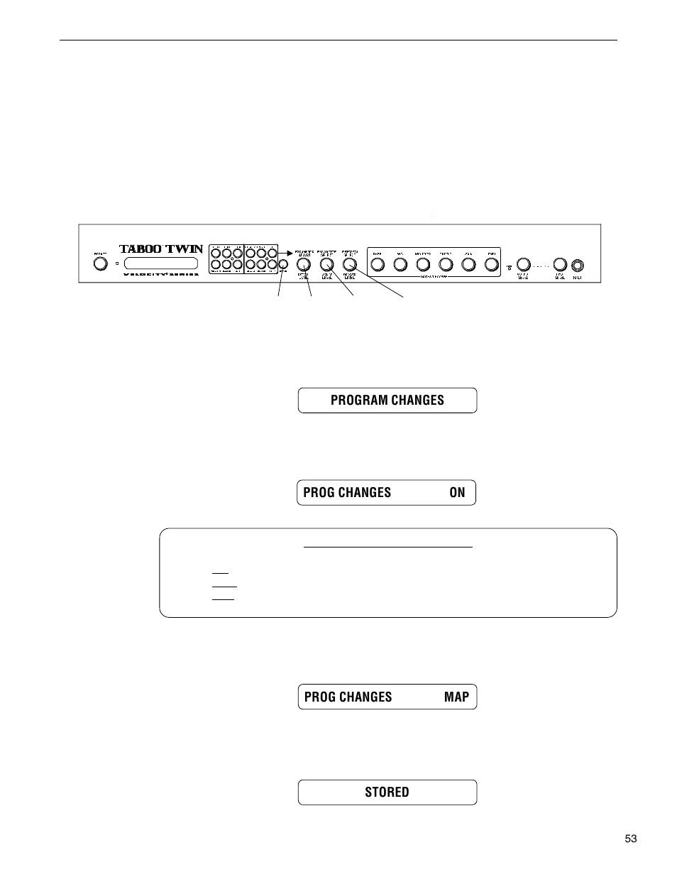 Program changes | Rocktron Taboo Twin User Manual | Page 56 / 75