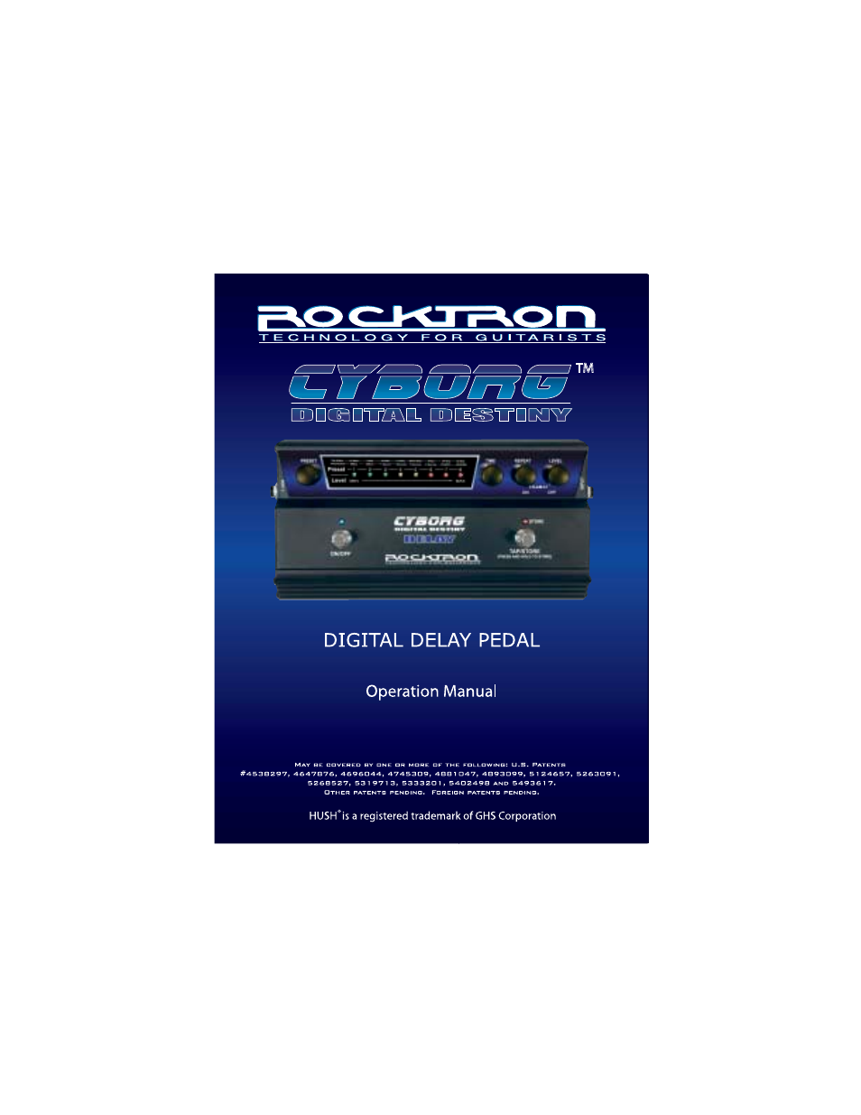 Rocktron Cyborg Delay User Manual | 24 pages