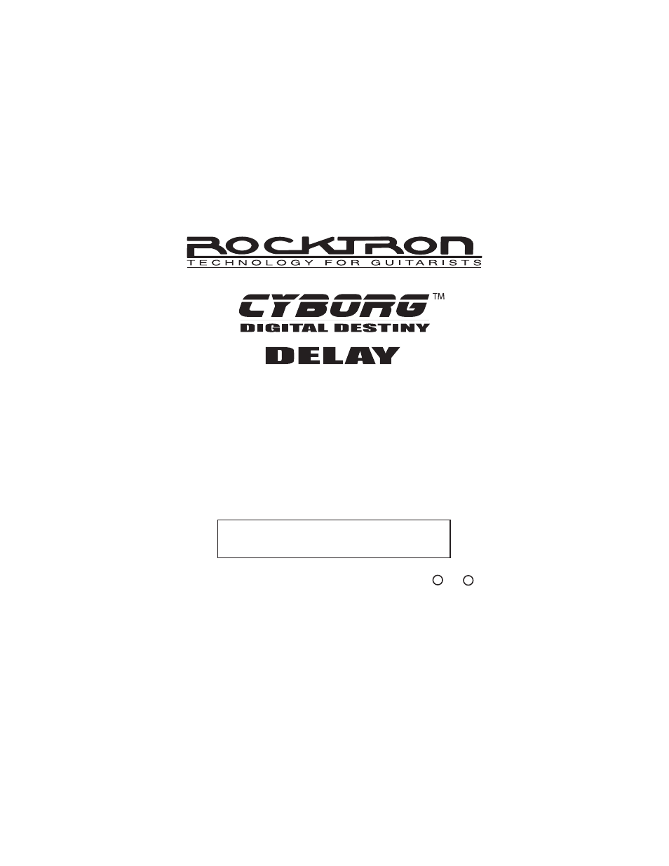 Rocktron Cyborg Delay User Manual | Page 24 / 24