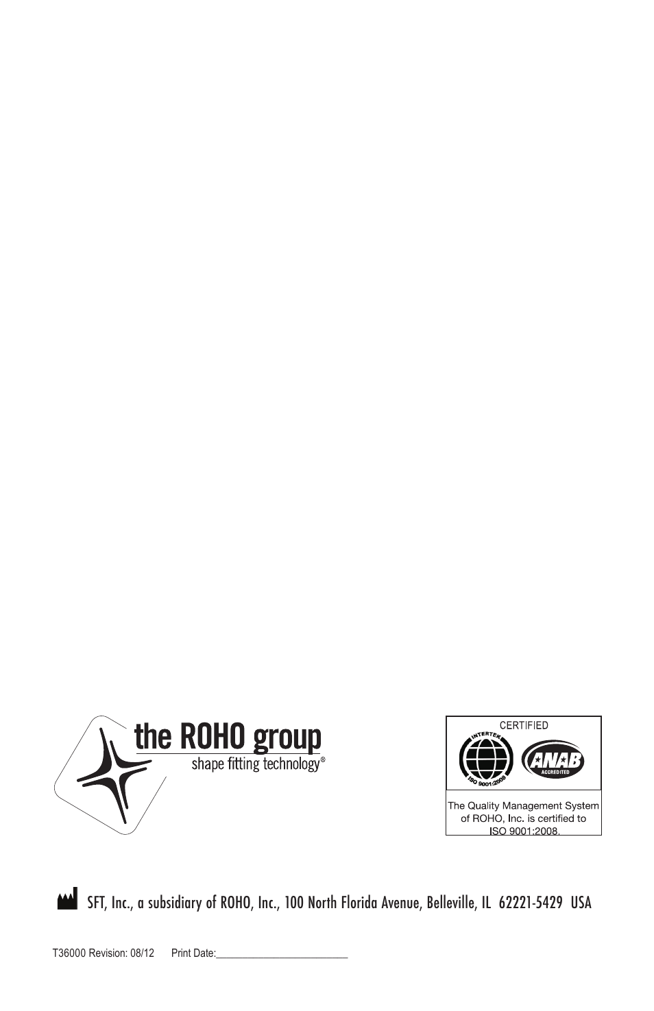 ROHO LT seat cushion User Manual | Page 4 / 4