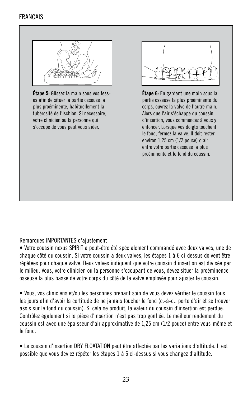 ROHO nexus SPIRI cushion User Manual | Page 24 / 92