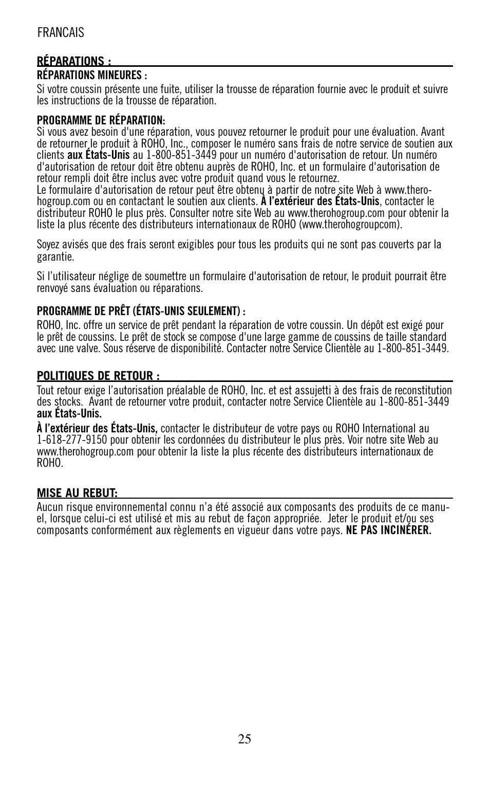 ROHO nexus SPIRI cushion User Manual | Page 26 / 92