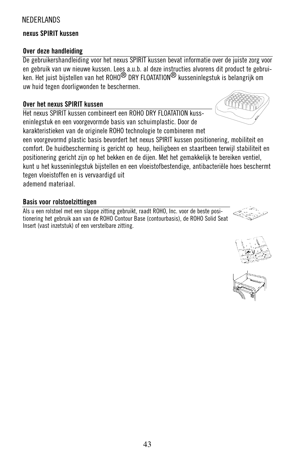 ROHO nexus SPIRI cushion User Manual | Page 44 / 92