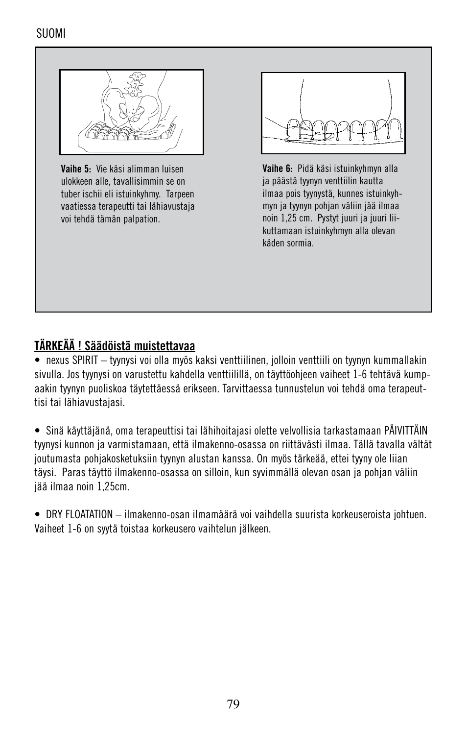 ROHO nexus SPIRI cushion User Manual | Page 80 / 92