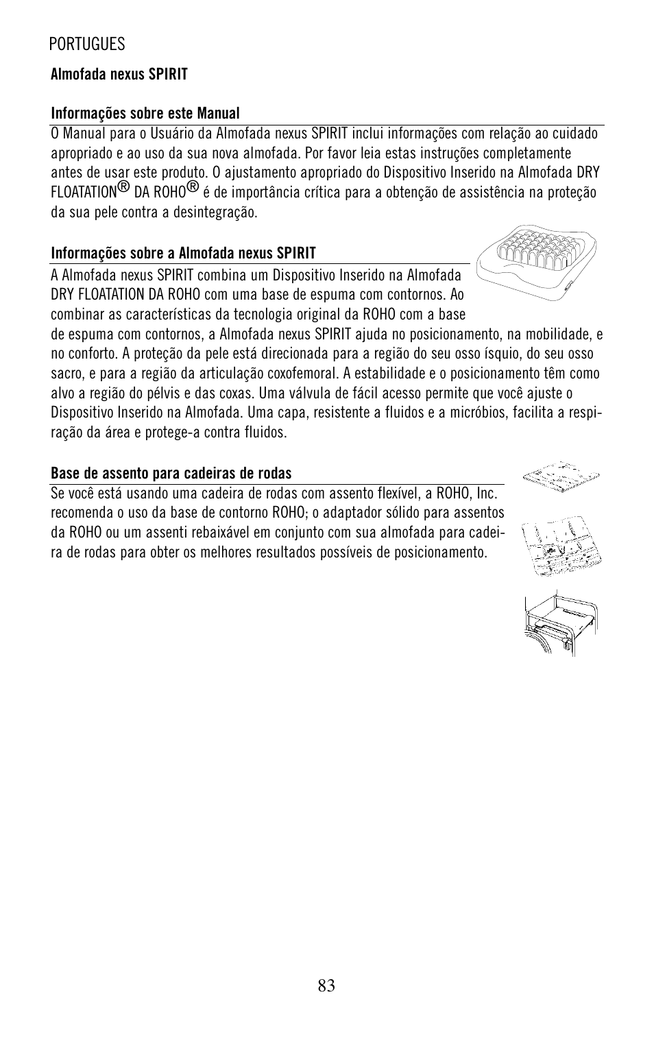 ROHO nexus SPIRI cushion User Manual | Page 84 / 92