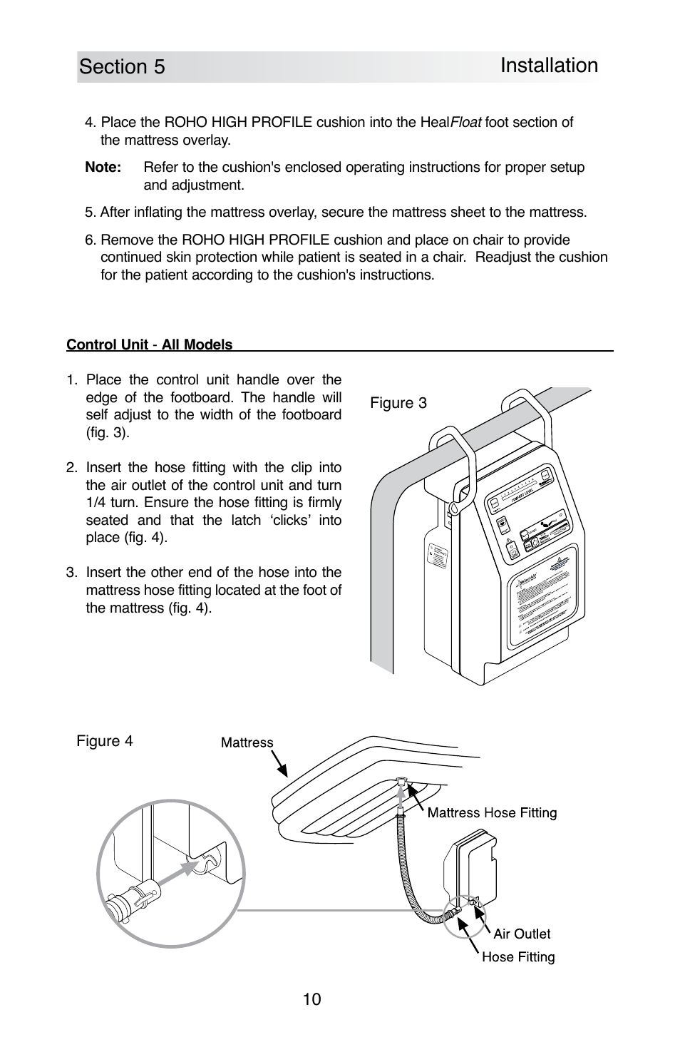 ROHO SelectAir MA mattress User Manual | Page 12 / 40