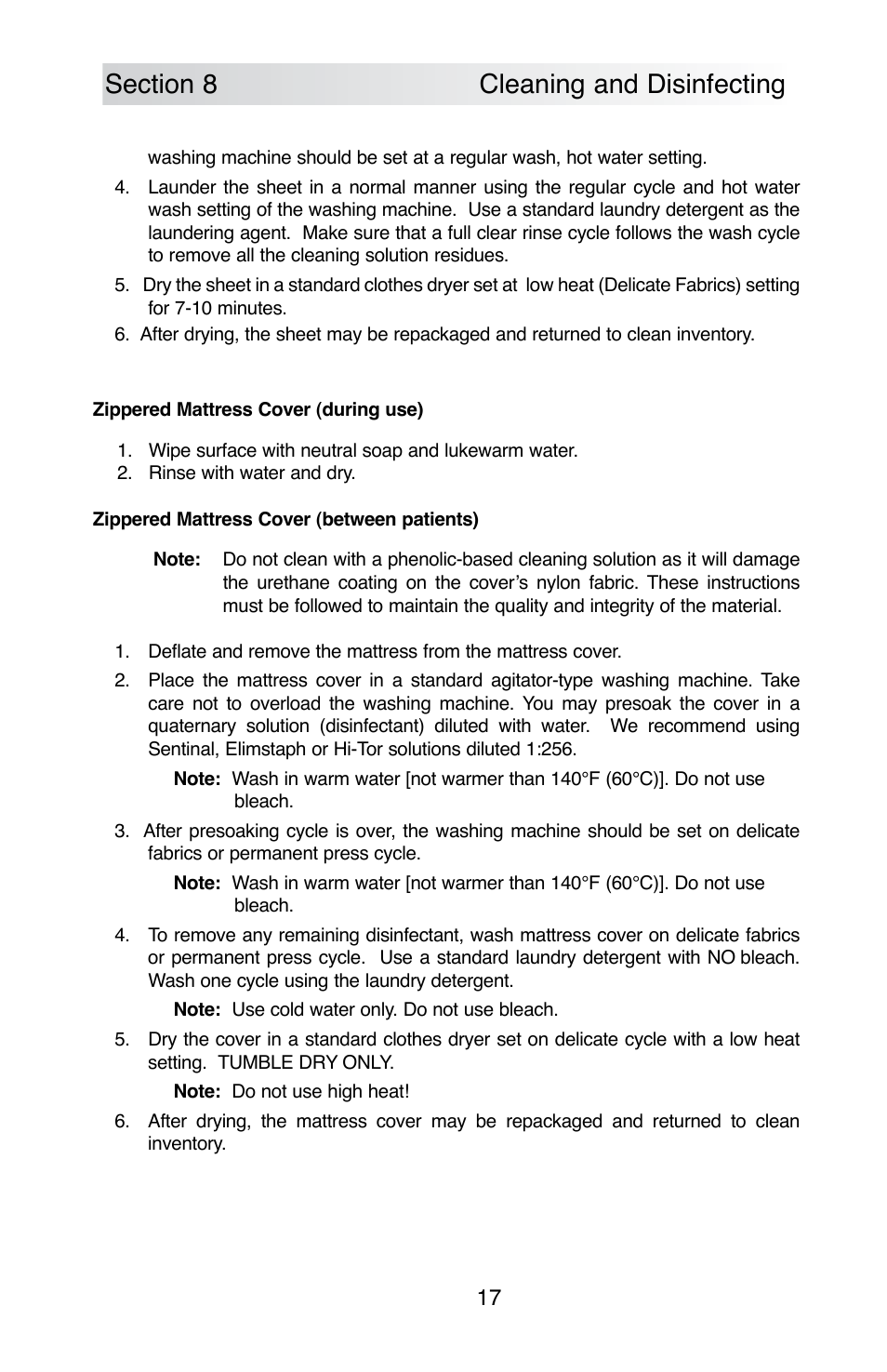 ROHO SelectAir MA mattress User Manual | Page 19 / 40