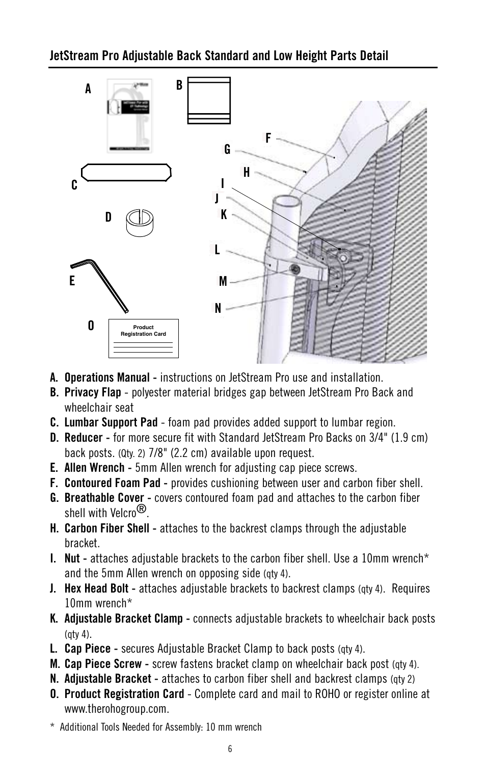 ROHO JetStream Pr System User Manual | Page 7 / 12