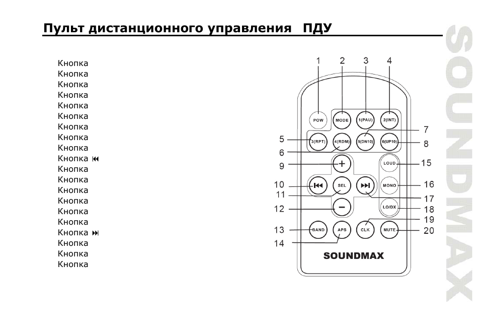 SoundMax SM-CDM1031 User Manual | Page 39 / 52