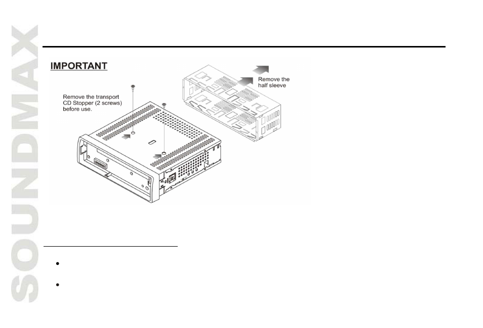 Installation/connections | SoundMax SM-CDM1031 User Manual | Page 4 / 52