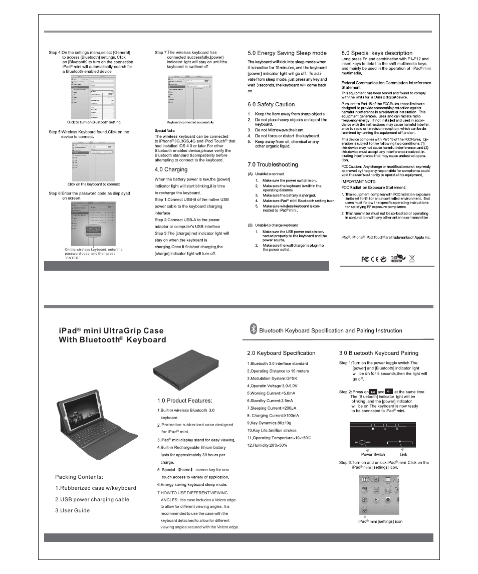 RTA Products 2C-MTCK04 User Manual | 3 pages