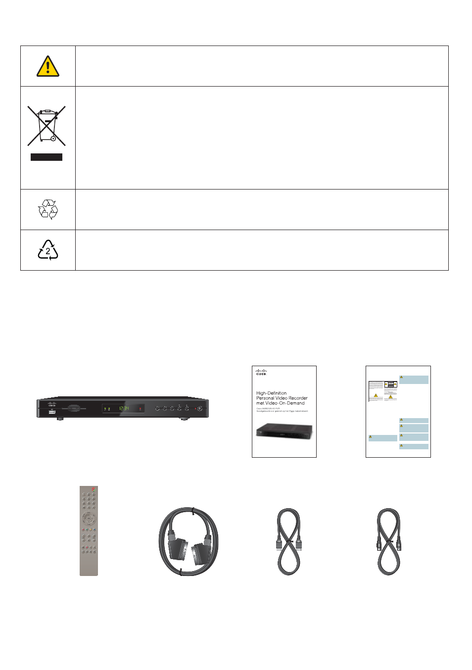 Signifi cant symbols, Accessory pack, Pvr install guide | Personal video recorder (pvr) | Cisco 8485DVB User Manual | Page 16 / 44