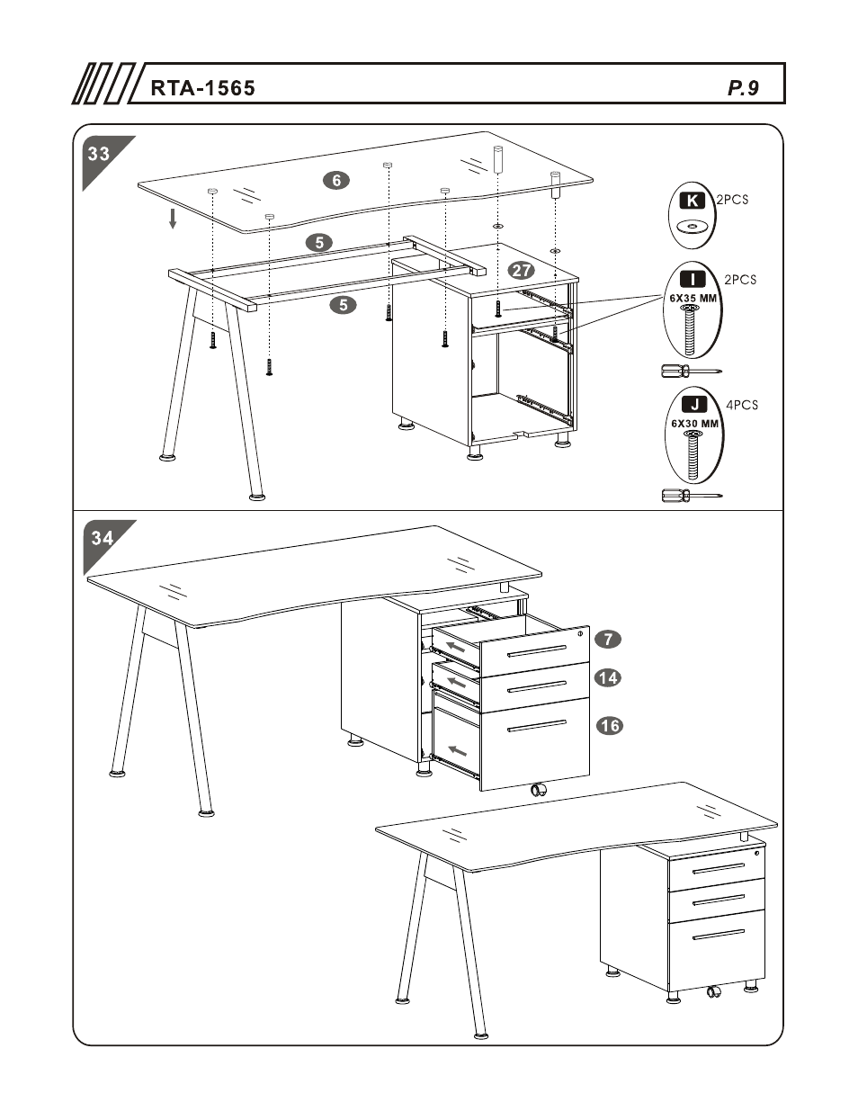 RTA Products RTA-1565 User Manual | Page 9 / 11