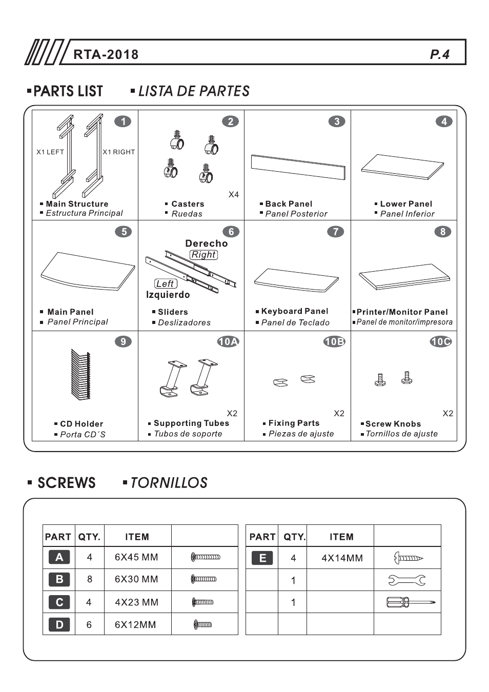 RTA Products RTA-2018 User Manual | Page 4 / 13