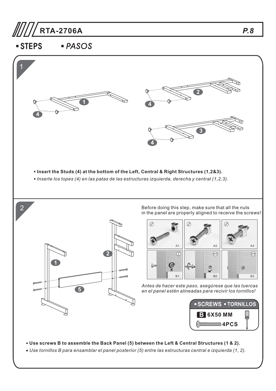 RTA Products RTA-2706 User Manual | Page 8 / 15