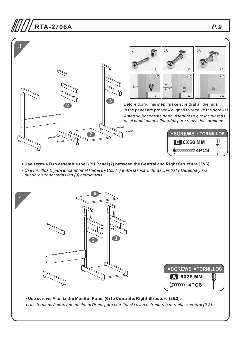 RTA Products RTA-2706 User Manual | Page 9 / 15