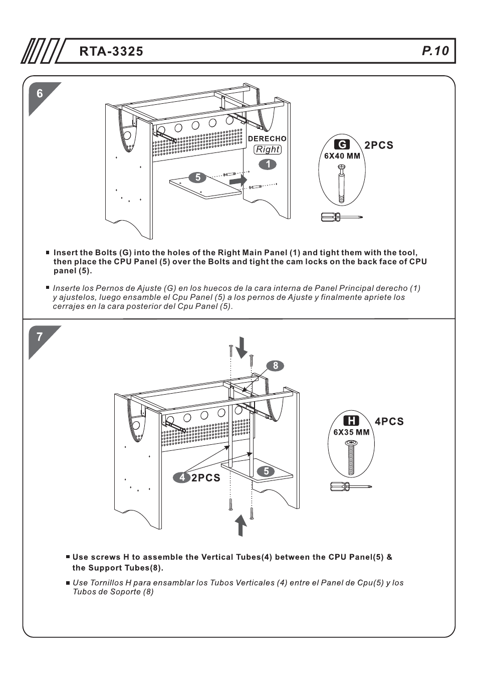 页 10, P.10 | RTA Products RTA-3325 User Manual | Page 10 / 15