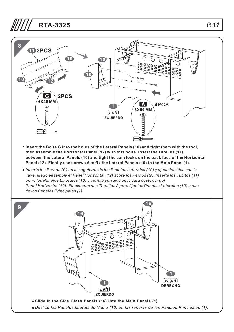 页 11, P.11 | RTA Products RTA-3325 User Manual | Page 11 / 15