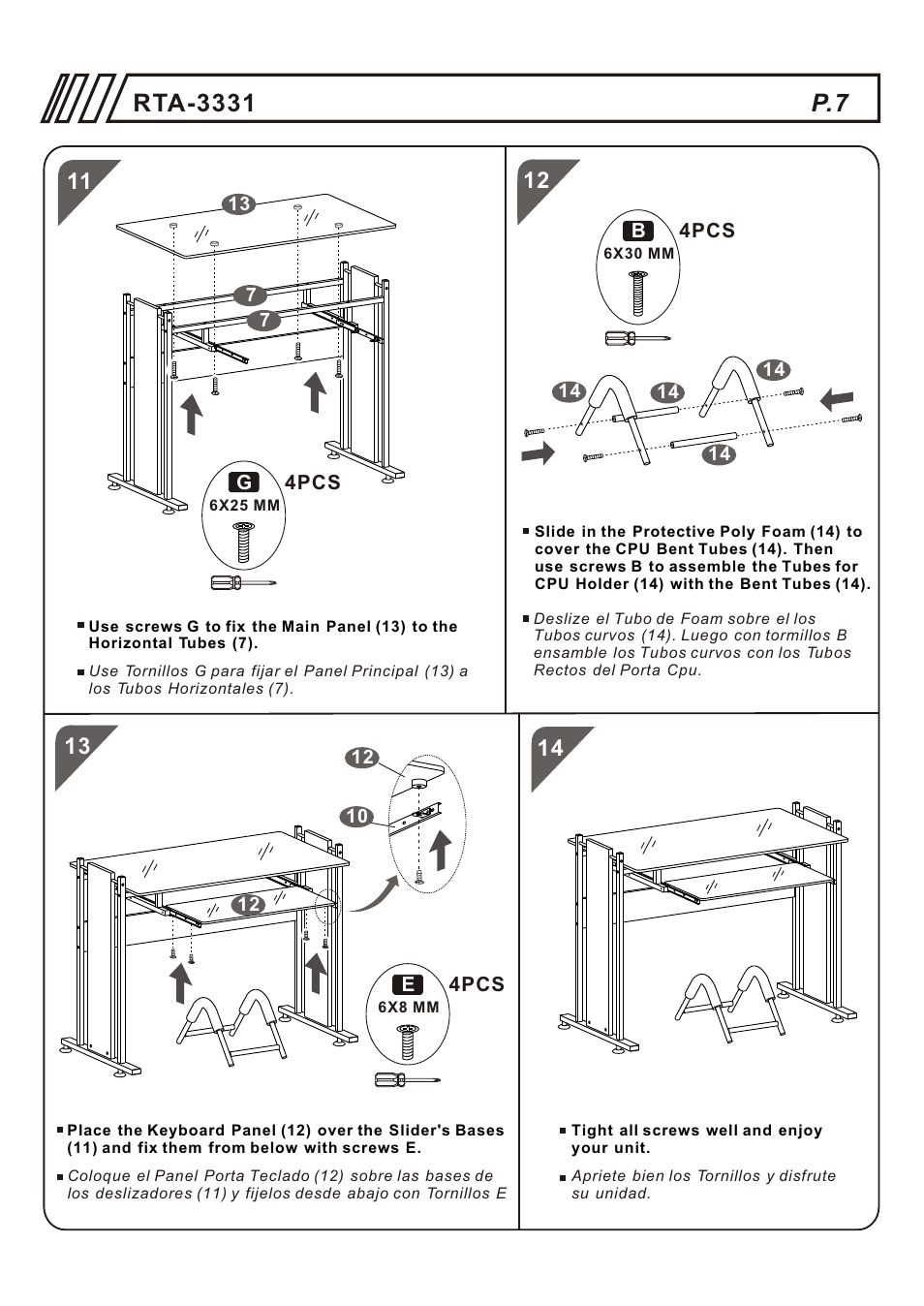 RTA Products RTA-3331 User Manual | Page 7 / 9