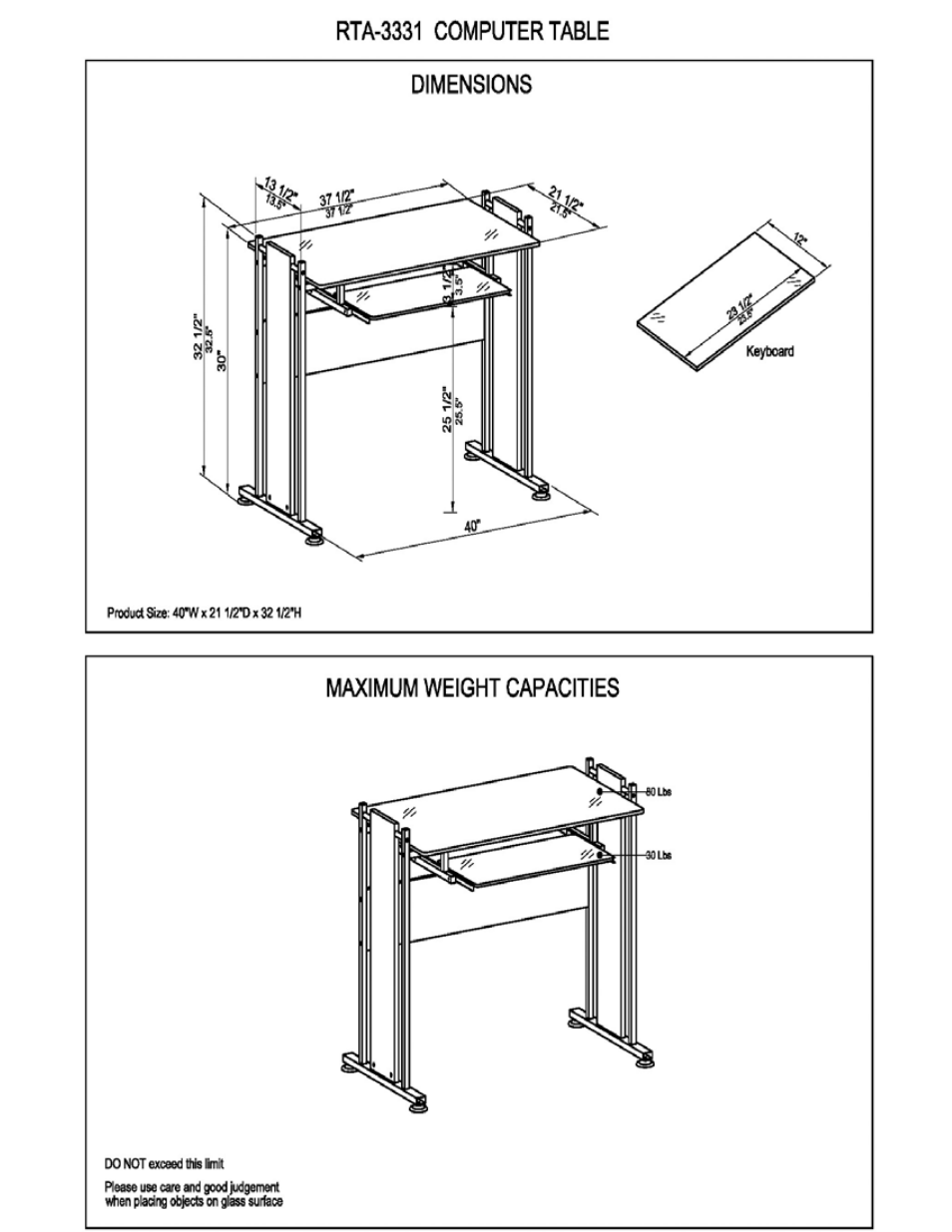 RTA Products RTA-3331 User Manual | Page 8 / 9