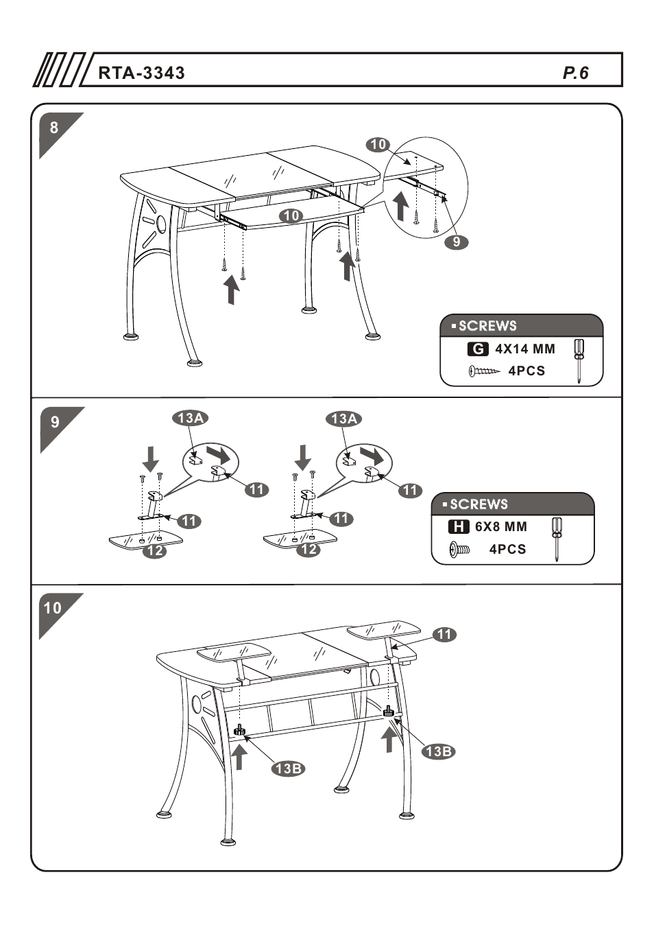 Т³гж 6 | RTA Products RTA-3343 User Manual | Page 7 / 8