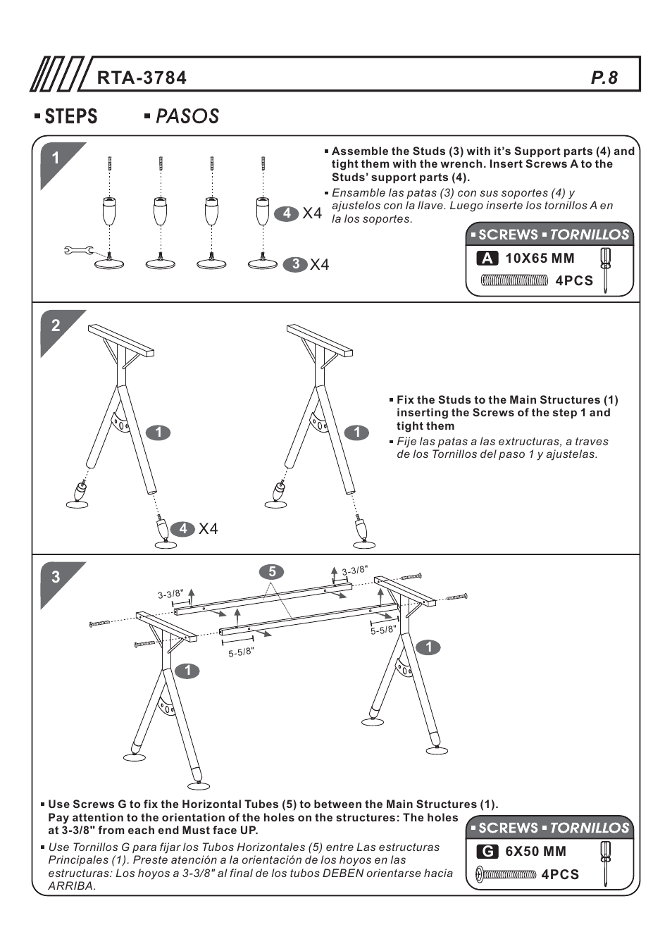 RTA Products RTA-3784 User Manual | Page 8 / 14