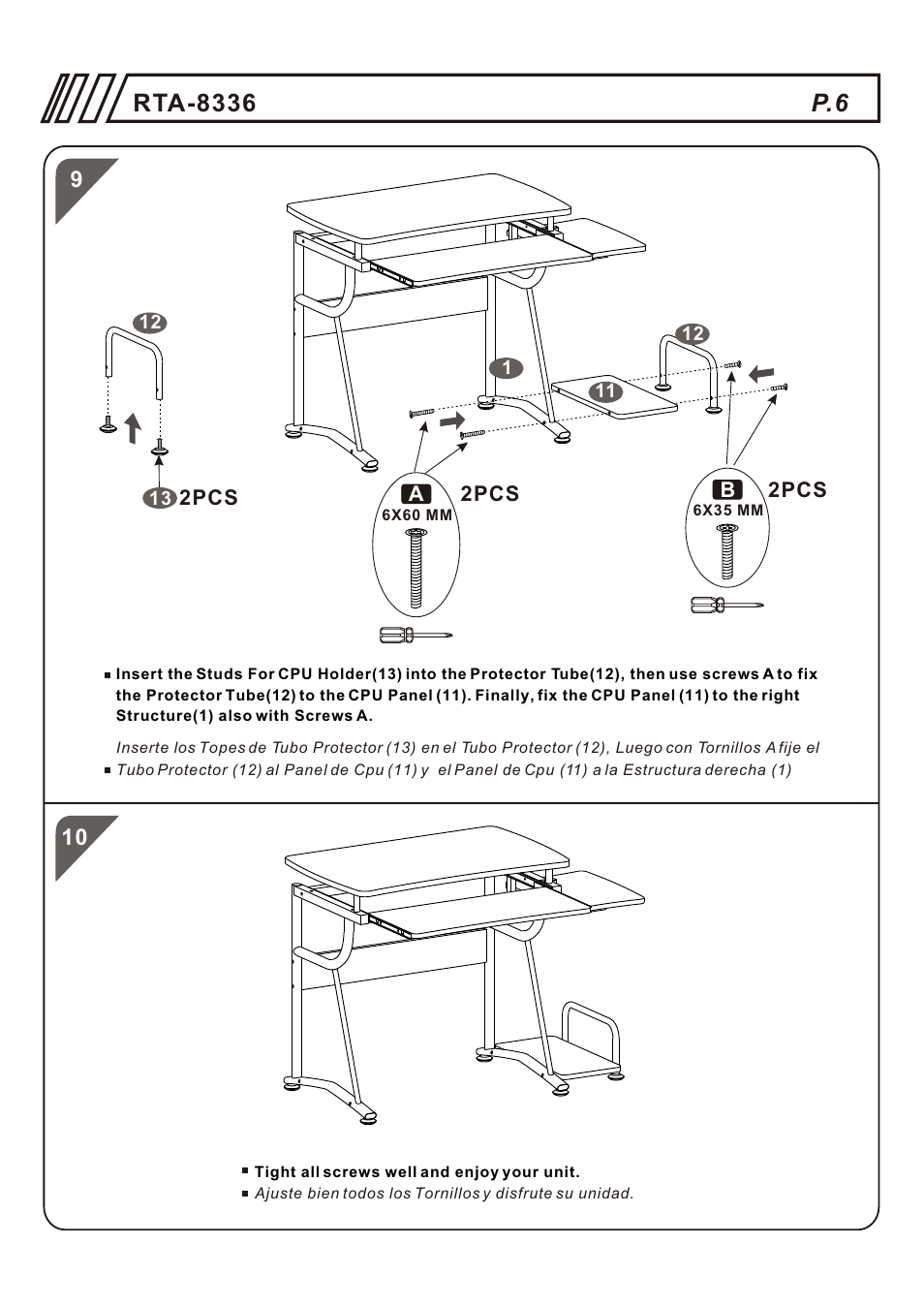 RTA Products RTA-8336 User Manual | Page 6 / 8