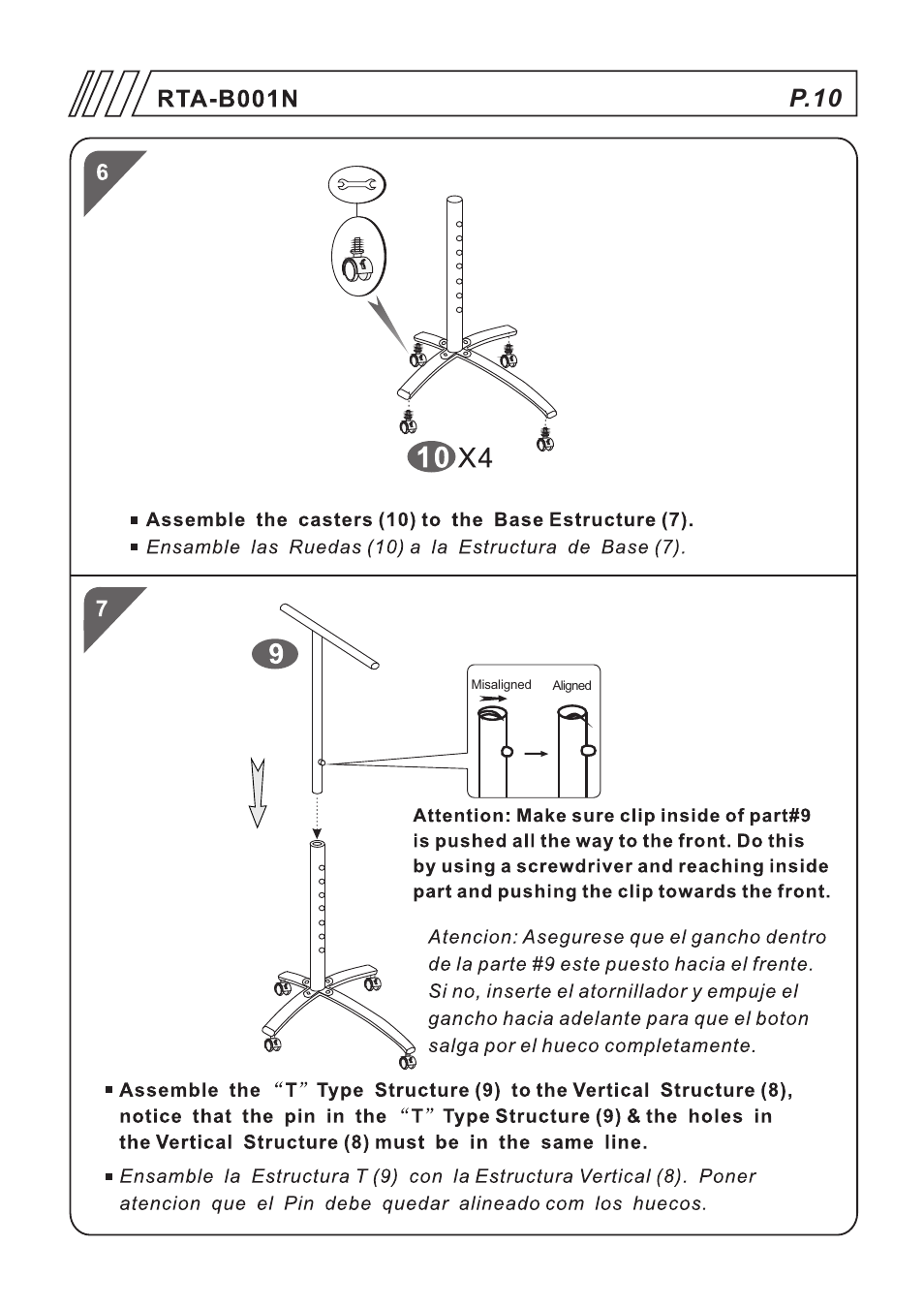 页 10, P.10 | RTA Products RTA-B001N User Manual | Page 10 / 14