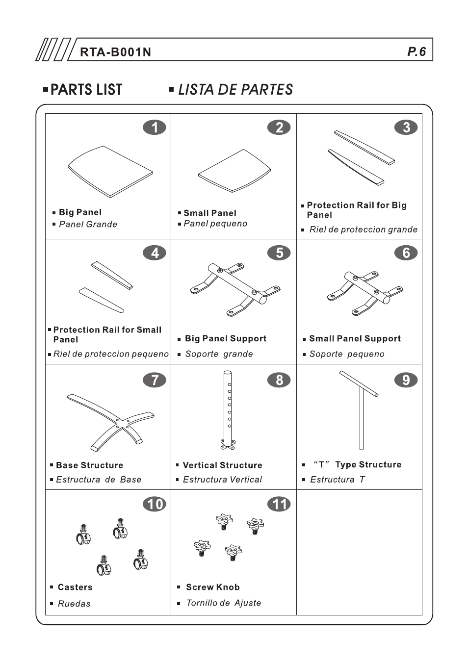 RTA Products RTA-B001N User Manual | Page 6 / 14