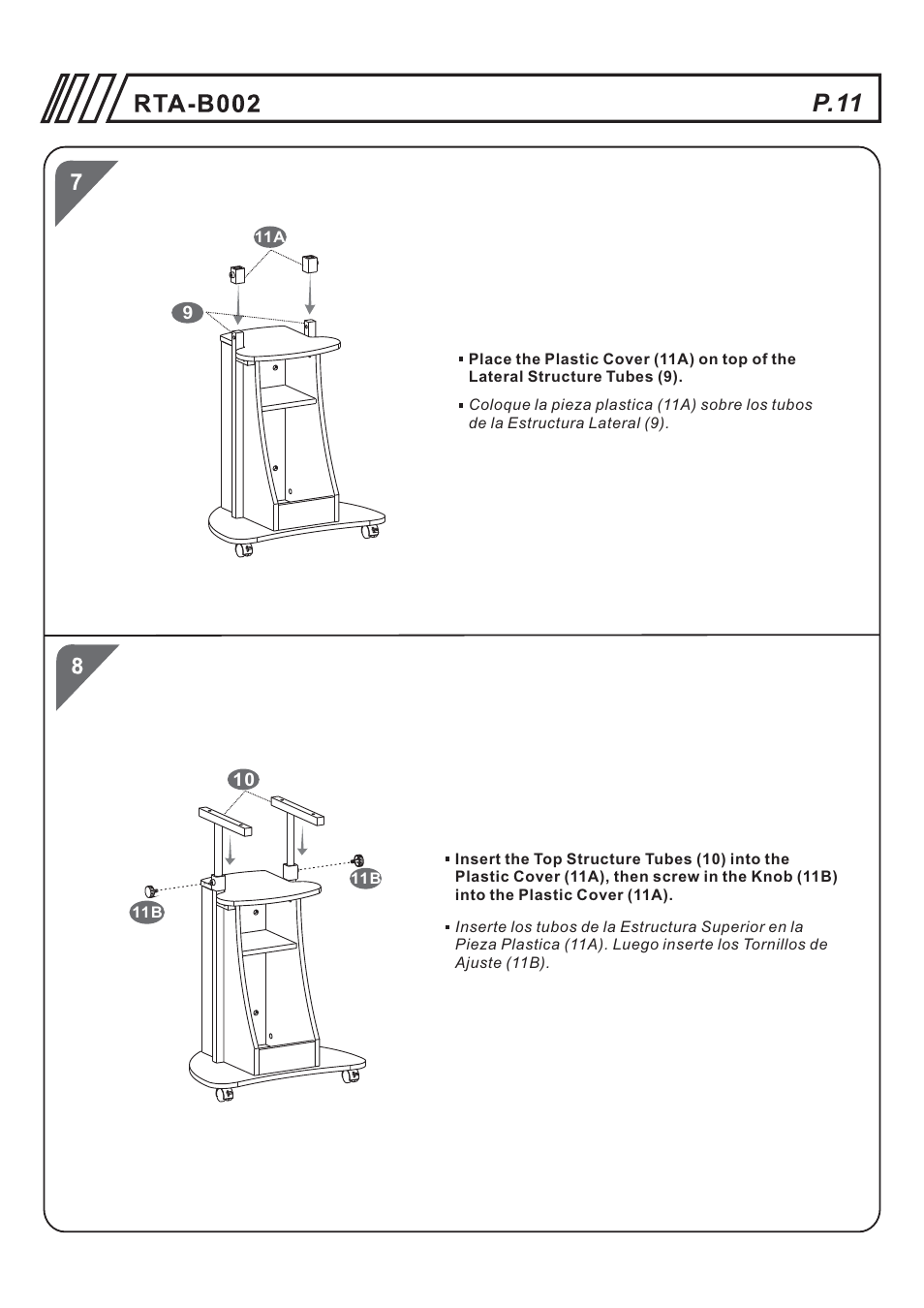 页 11, P.11 | RTA Products RTA-B002 User Manual | Page 11 / 14