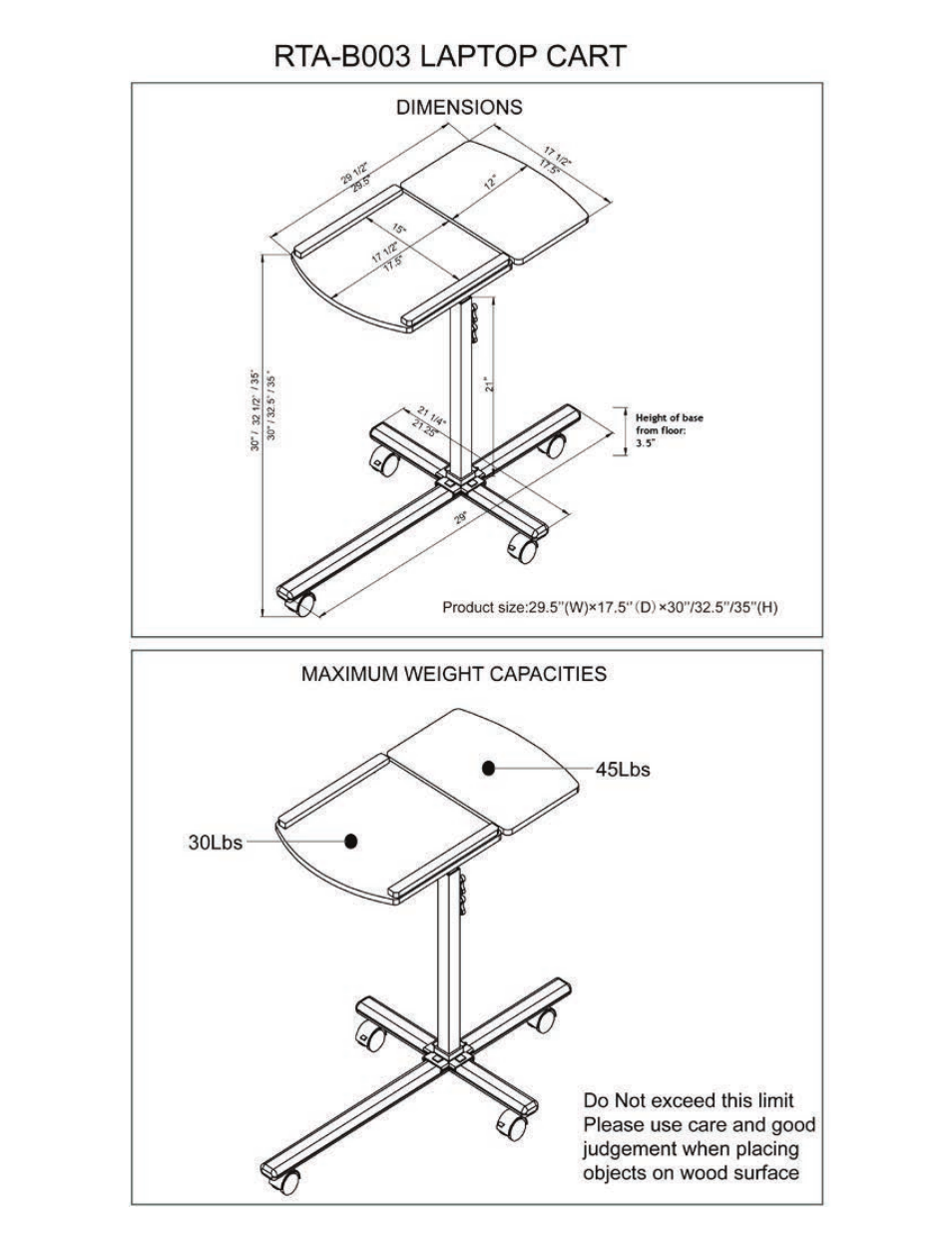 RTA Products RTA-B003 User Manual | Page 3 / 4