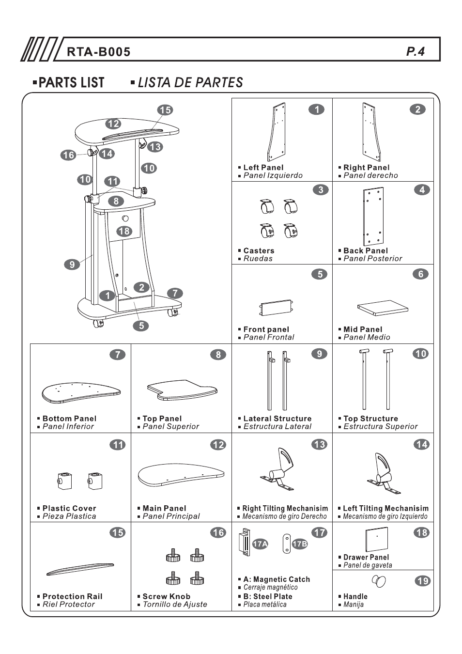 RTA Products RTA-B005 User Manual | Page 4 / 15