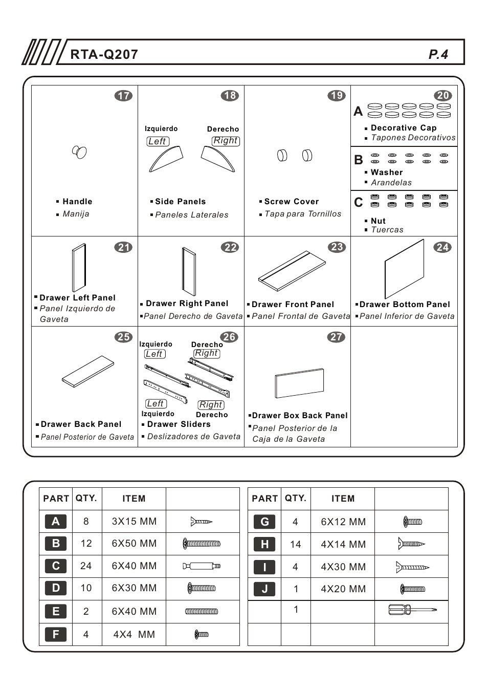 Rta-q207 p.4, Ab c, Ab d c f | RTA Products RTA-Q207 User Manual | Page 4 / 15