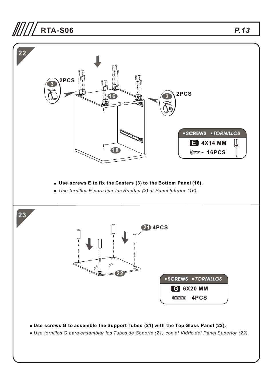 P.13 rta-s06 | RTA Products RTA-S06 User Manual | Page 13 / 18