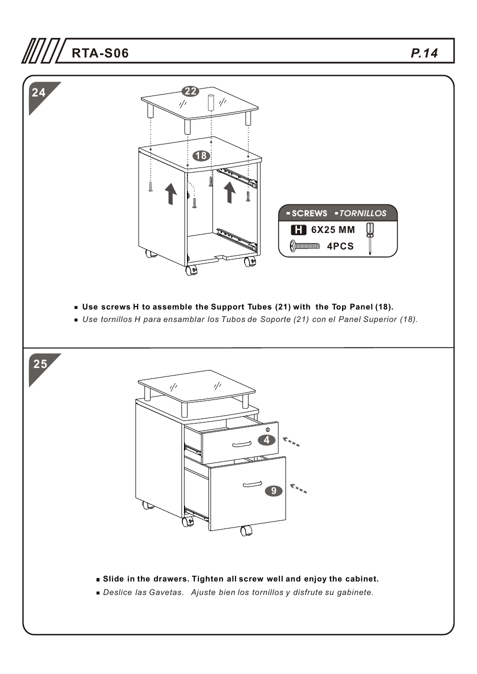 P.14 rta-s06 | RTA Products RTA-S06 User Manual | Page 14 / 18